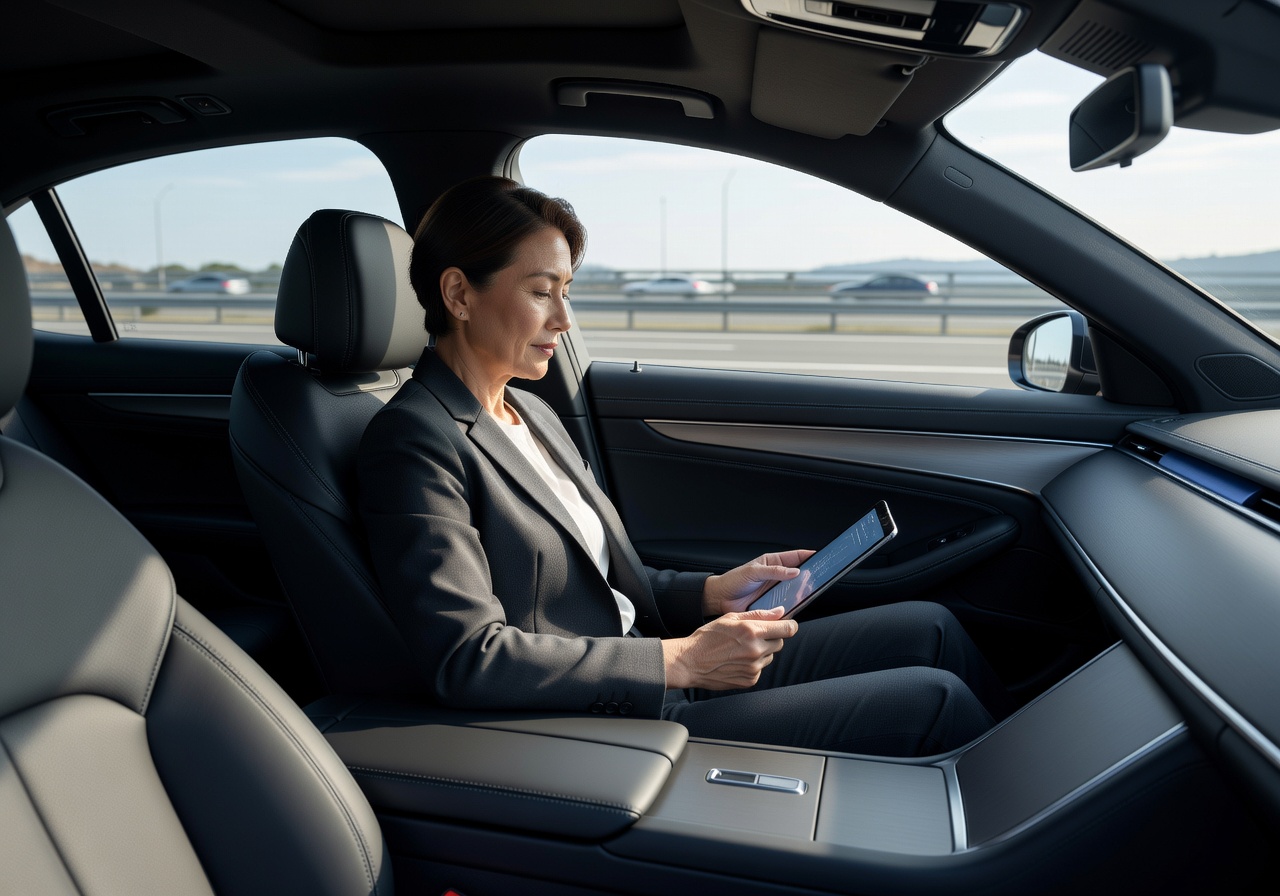跨境途中 Alphard 車廂 Wi-Fi 場景 — 環島旅遊