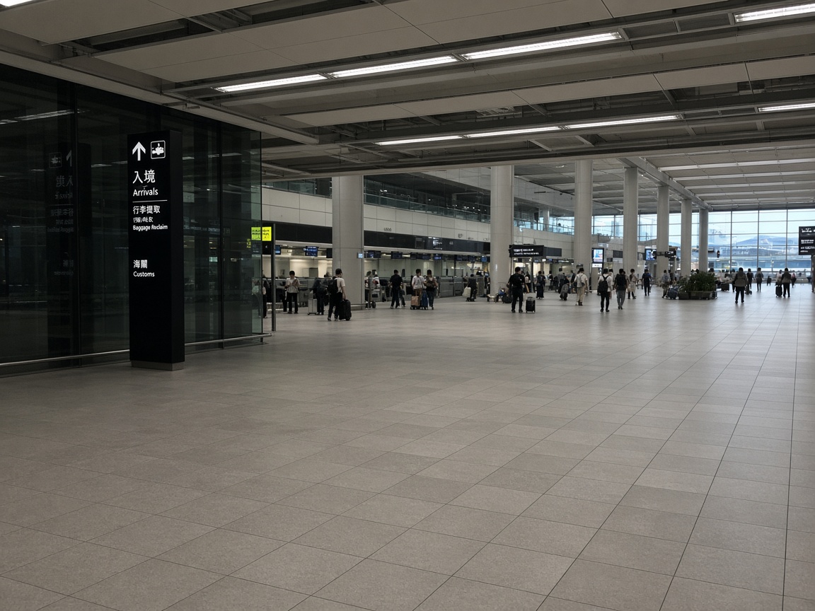 香港國際機場到達大堂 — 環島旅遊香港機場去深圳包車